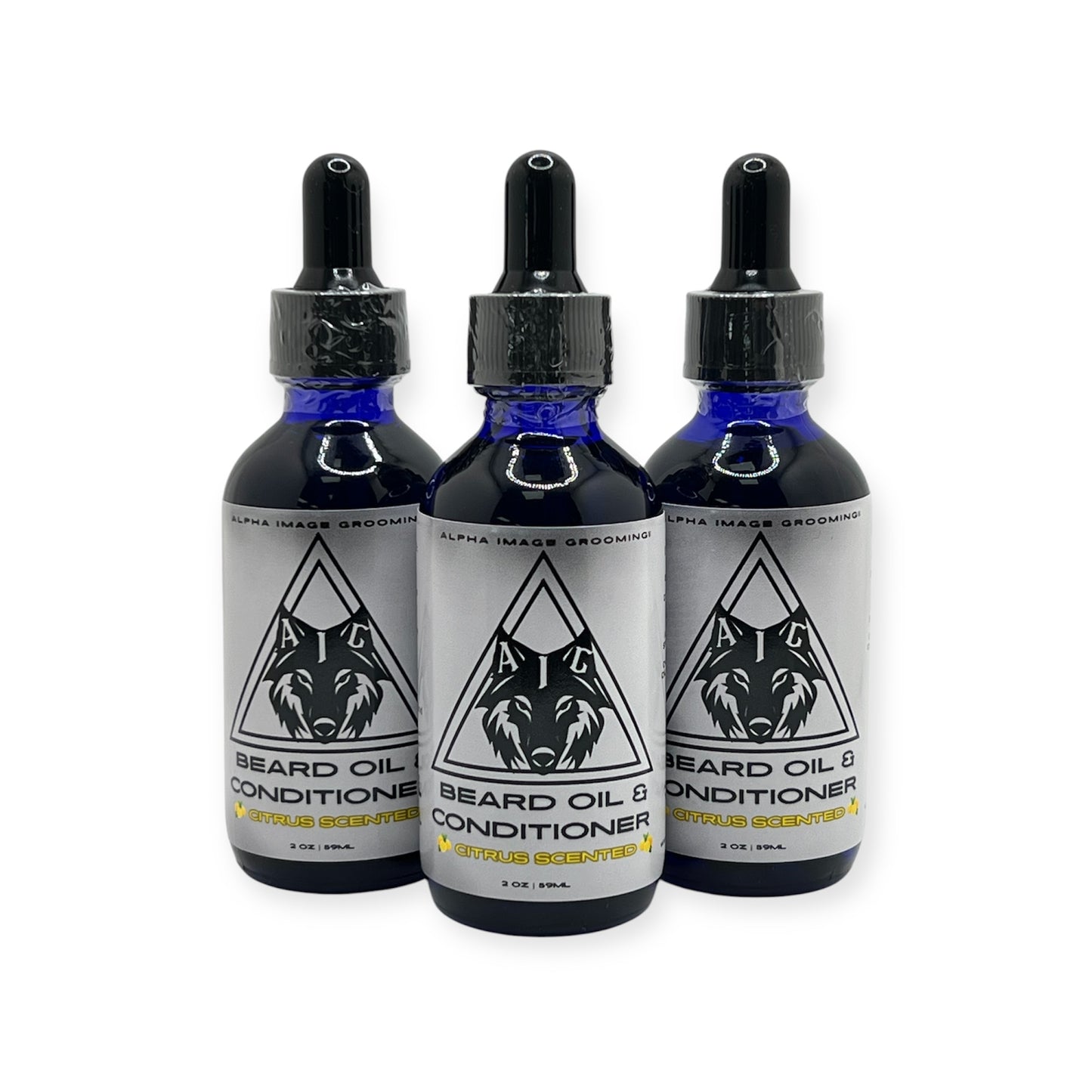 Alpha Image Citrus Scented Beard Oil & Conditioner In 1|2 oz|Infused With 100% Natural Ingredients To Soften/Moisturize/Support Beard Growth|Long Lasting Scent|