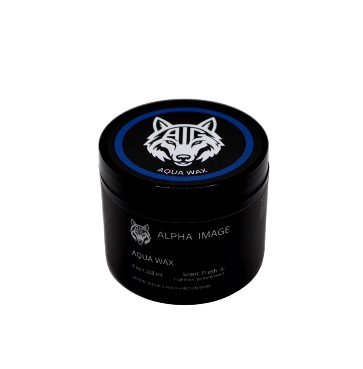 Alpha AQUA Hair Wax|Fresh Scent|Made With 100% Natural Ingredients|Low Shine|Flexible Hold|