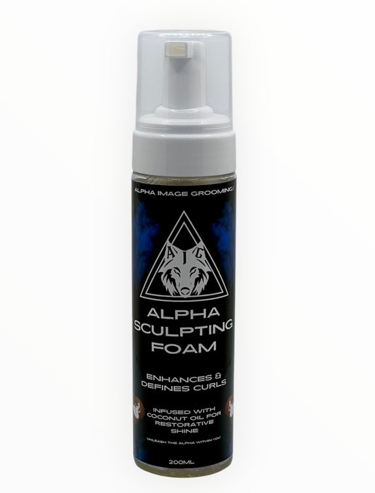 Alpha Sculpting Foam|For Men & Women|Infused With Coconut Oil|Enhances & Defines Curls Instantly|