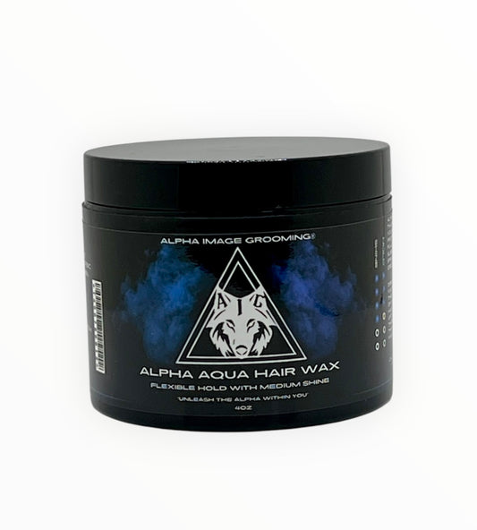 Alpha AQUA Hair Wax|Fresh Scent|Made With 100% Natural Ingredients|Low Shine|Flexible Hold|