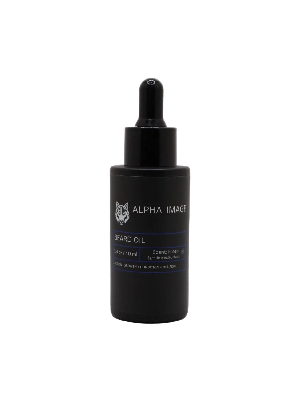 Alpha Image Fresh Scented Beard Oil |1.40oz|Infused With 100% Natural Ingredients To Soften/Moisturize/Support Beard Growth|Long Lasting Scent|