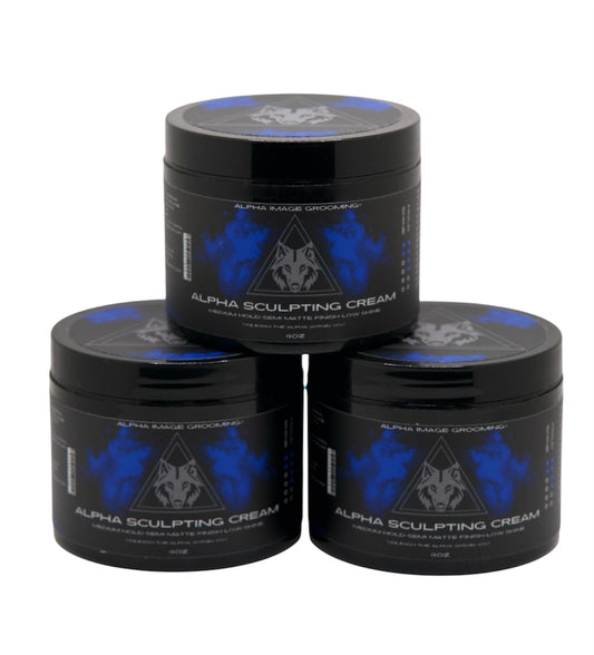Alpha Sculpting Cream|Semi Matte Finish|Medium Hold|Castor Oil|Textured Look|